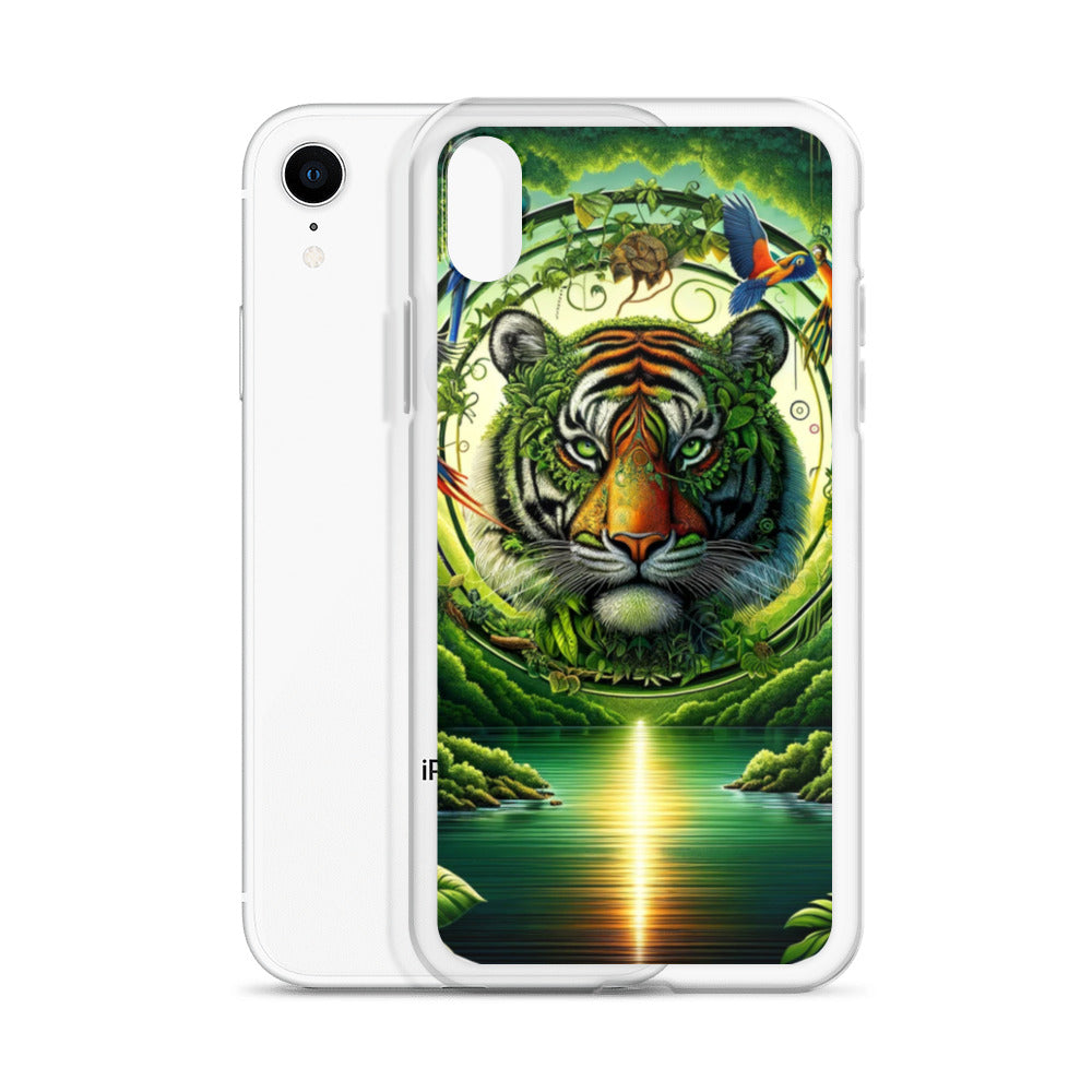 Clear iPhone Case - Vibrant & Natural Tiger