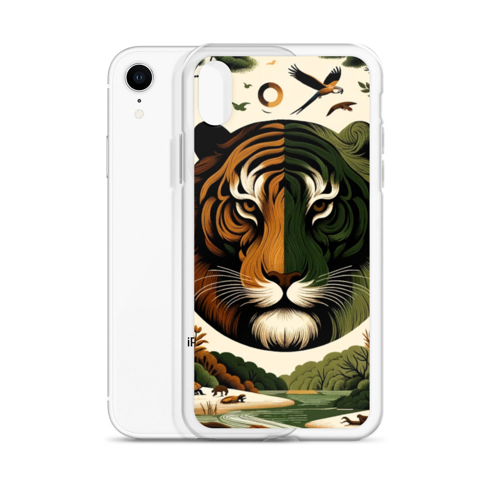 Clear iPhone Case - Earthy & Warm Tiger