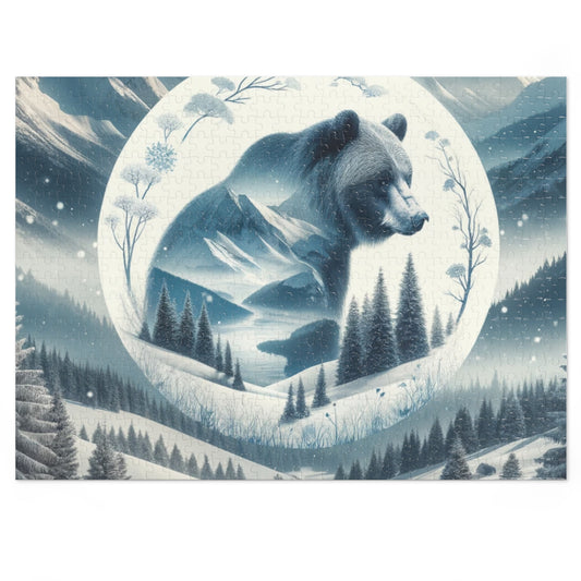 Puzzle - Snowy Bear (252, 500-Piece)