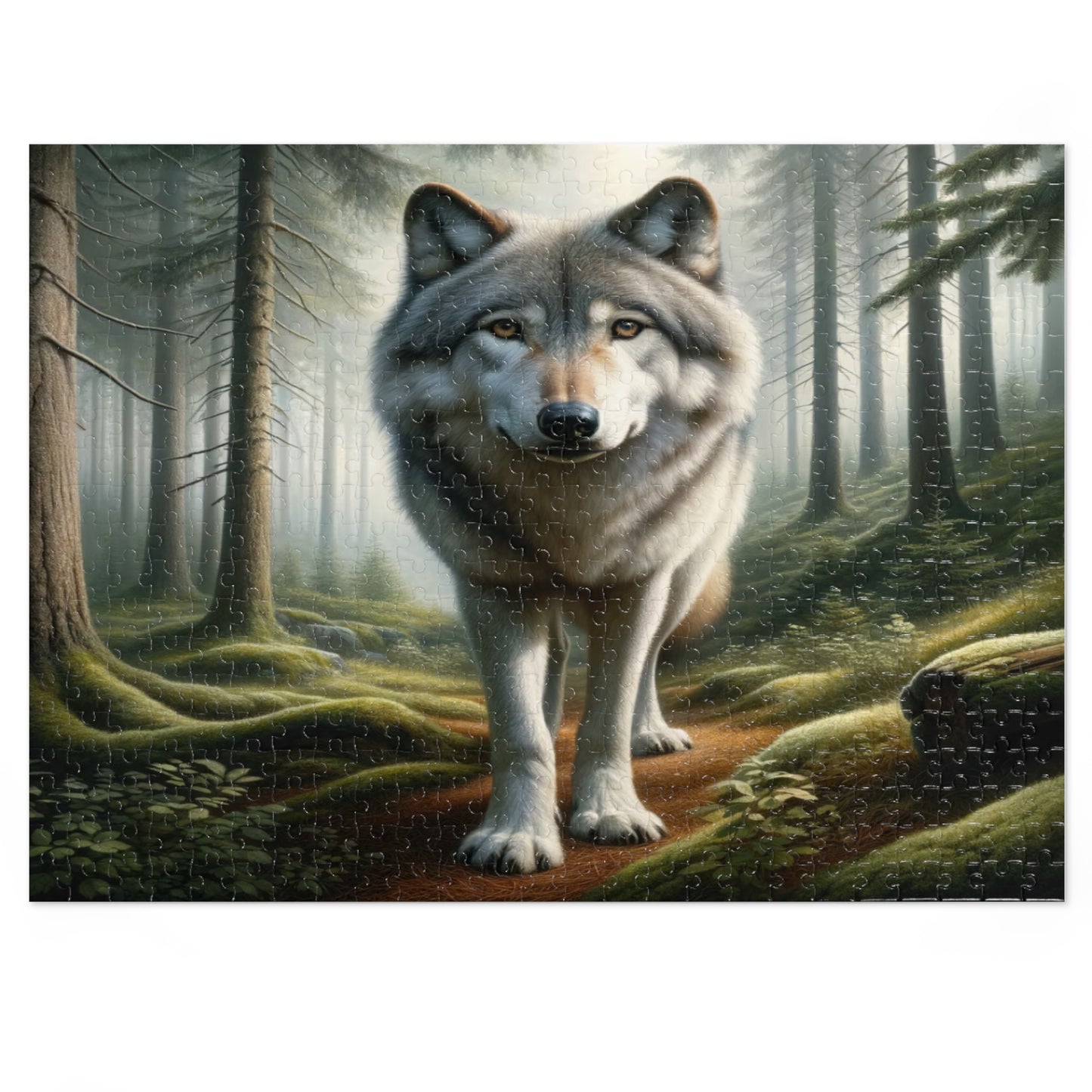 Puzzle - Forest Wolf (252, 500-Piece)