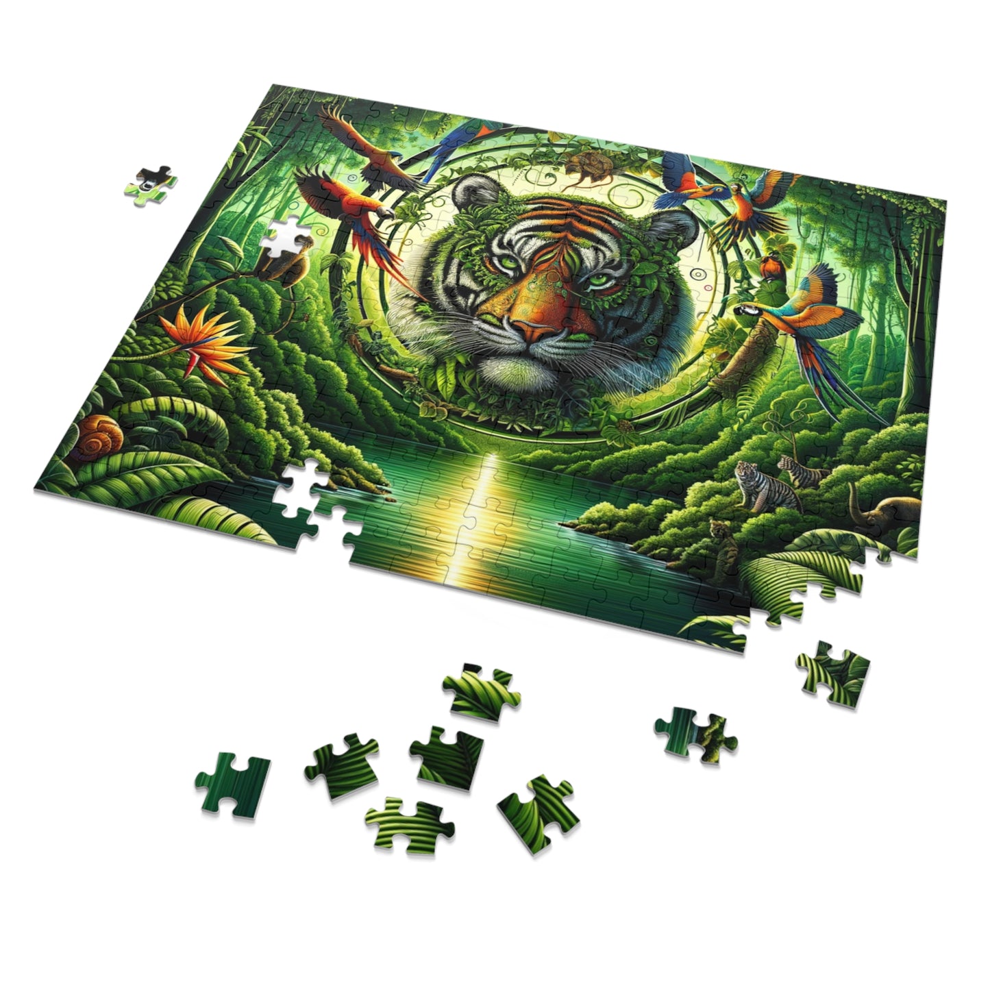 Puzzle - Vibrant & Natural Tiger (252, 500-Piece)