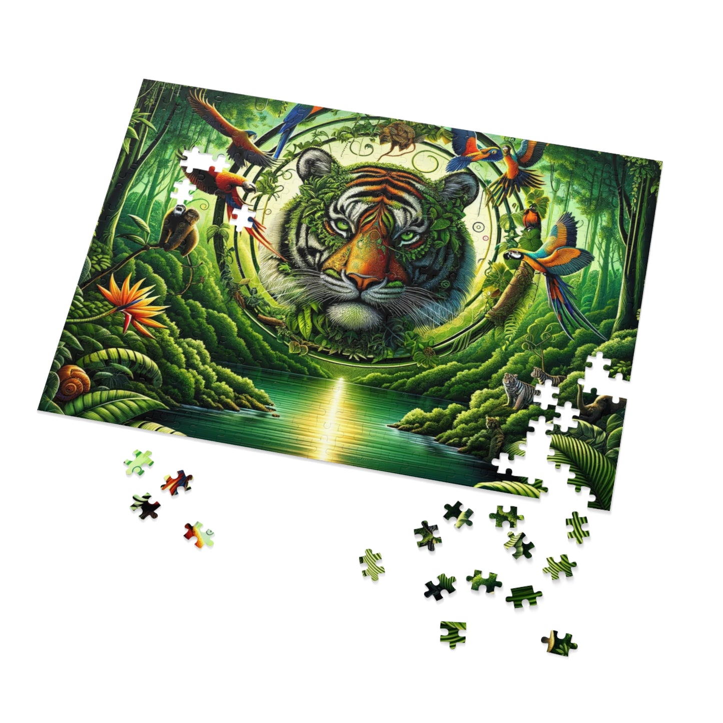 Puzzle - Vibrant & Natural Tiger (252, 500-Piece)