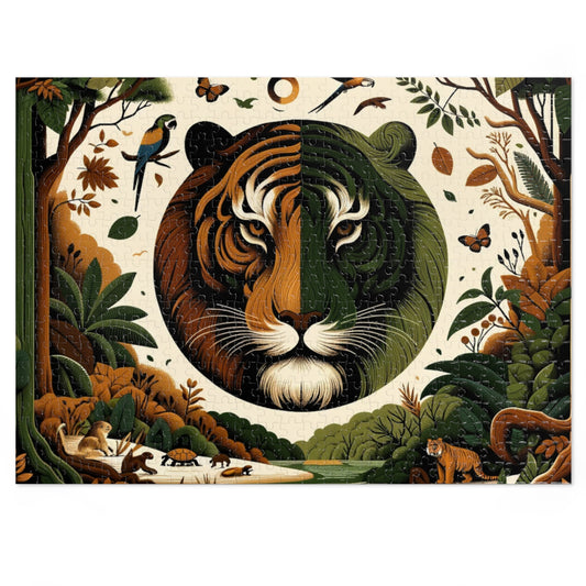 Puzzle - Earthy & Warm Tiger (252, 500-Piece)