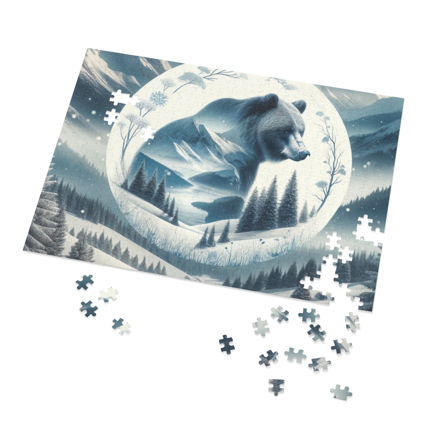 Puzzle - Snowy Bear (252, 500-Piece)