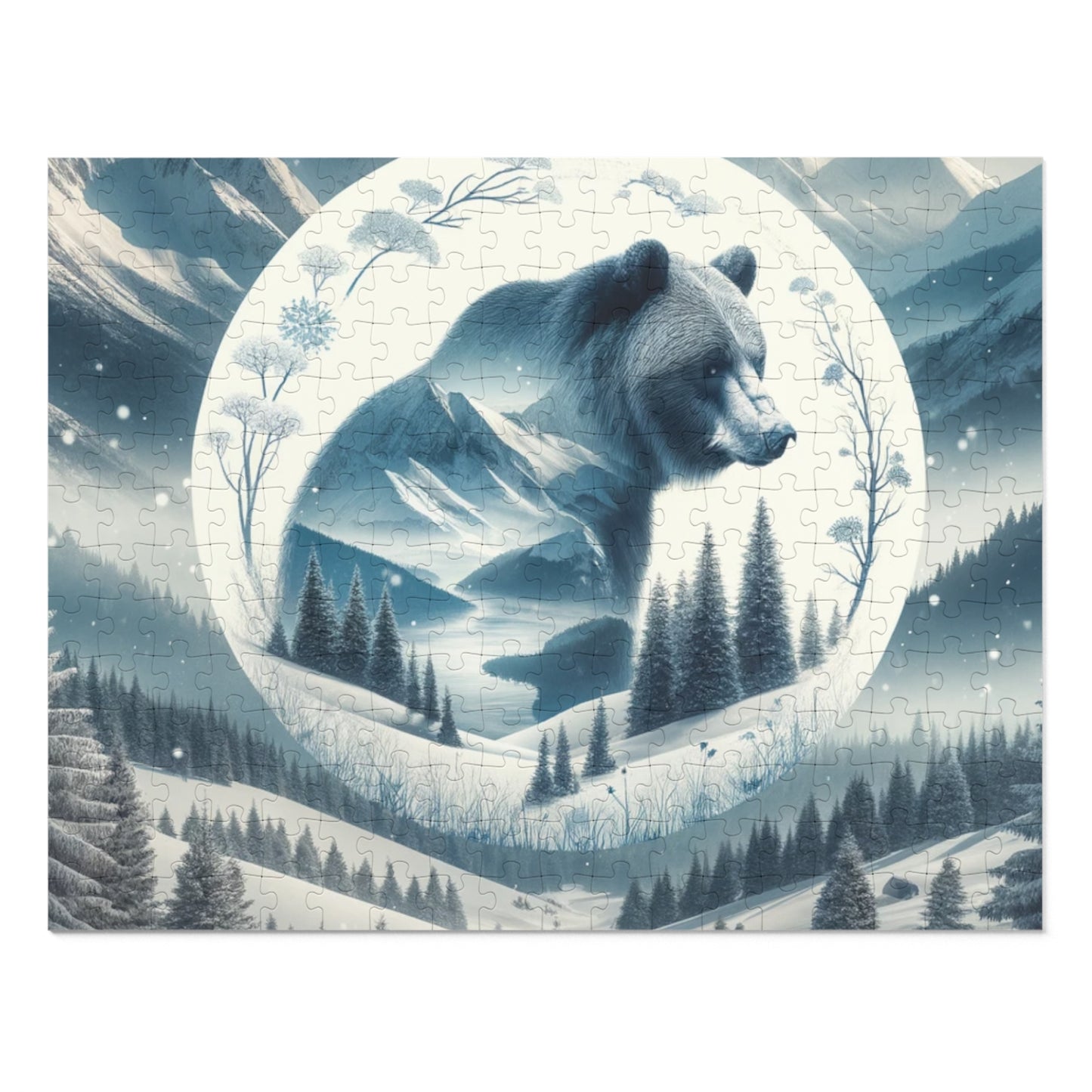 Puzzle - Snowy Bear (252, 500-Piece)