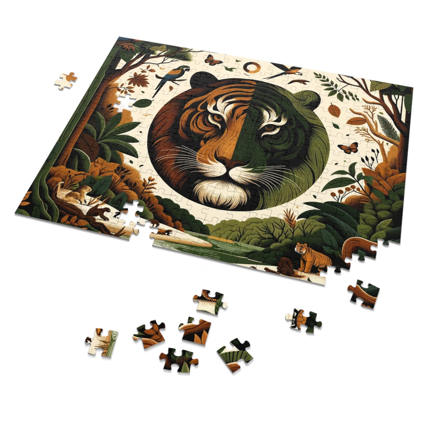Puzzle - Earthy & Warm Tiger (252, 500-Piece)