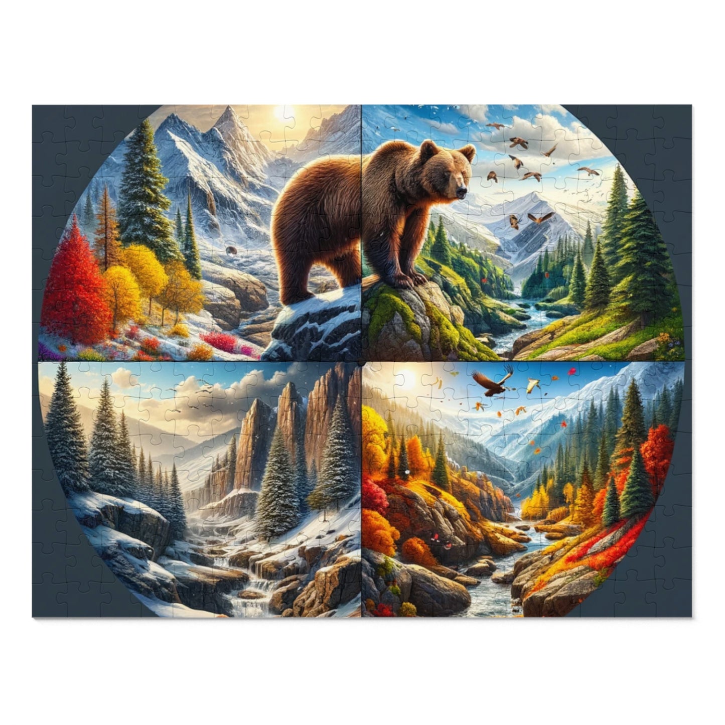 Puzzle - Seasons of the Bear (252, 500-Piece)