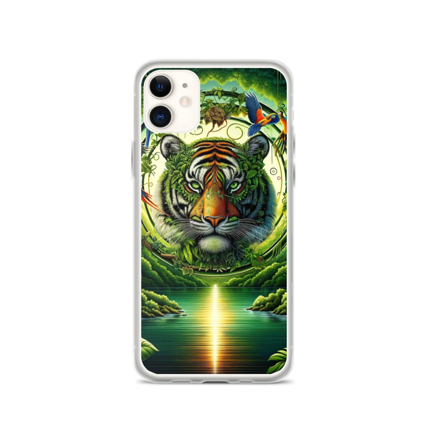 Clear iPhone Case - Vibrant & Natural Tiger
