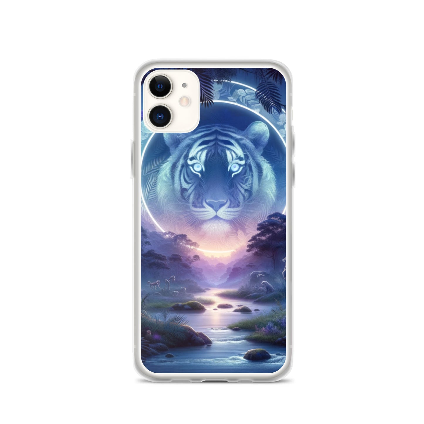 Clear iPhone Case - Mystical Twilight Tiger