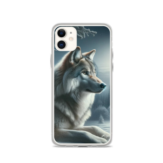 Clear iPhone Case - Wolf at Night