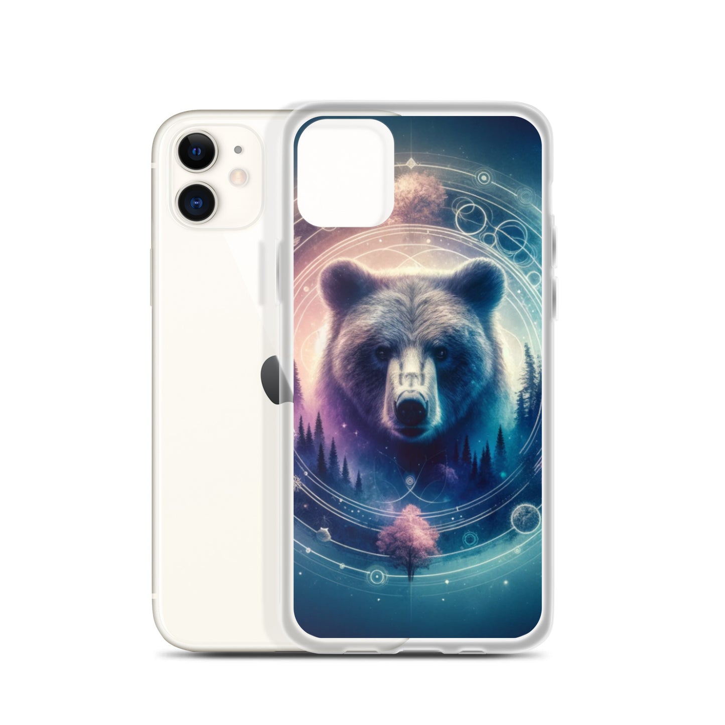 Clear iPhone Case - Dreamy Bear