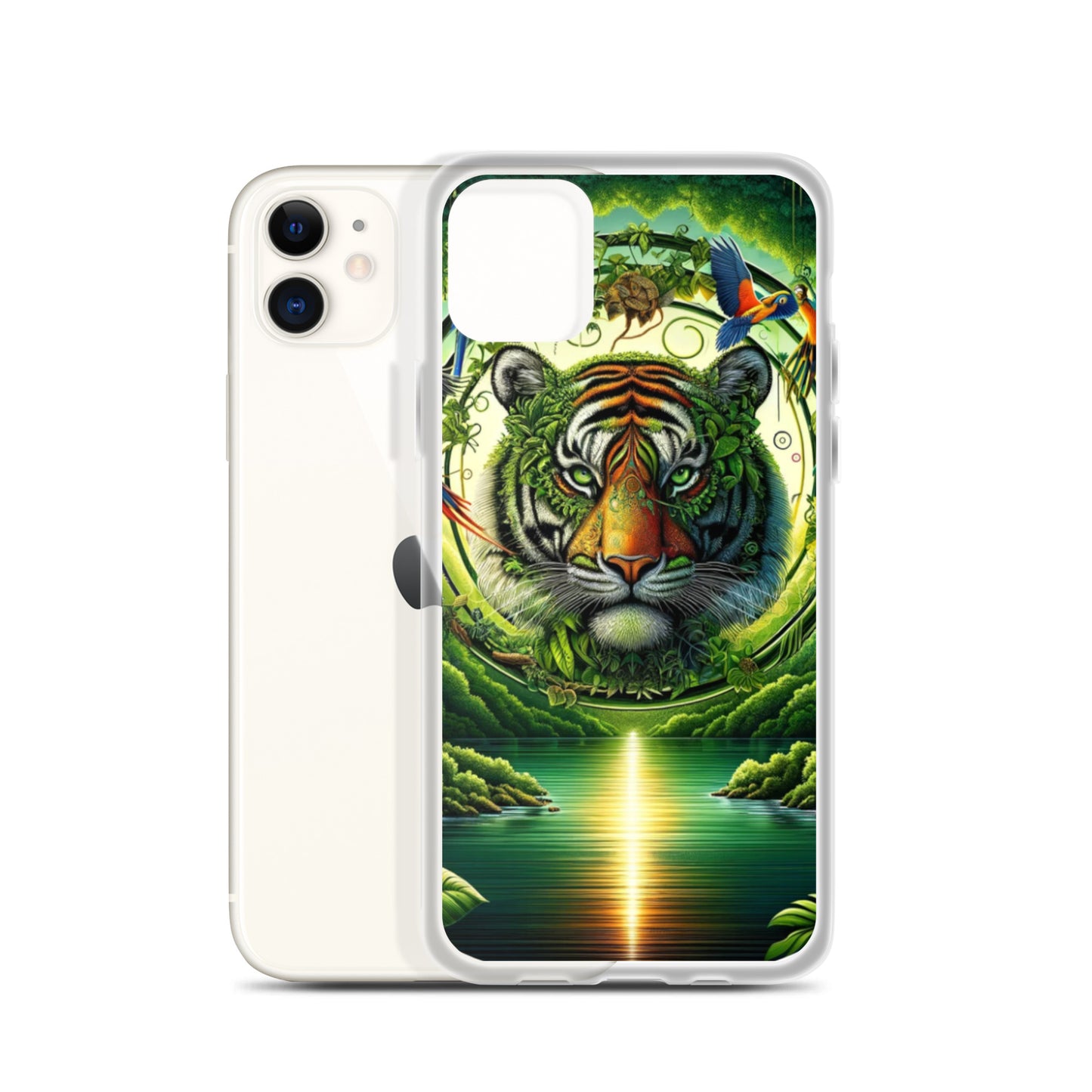 Clear iPhone Case - Vibrant & Natural Tiger