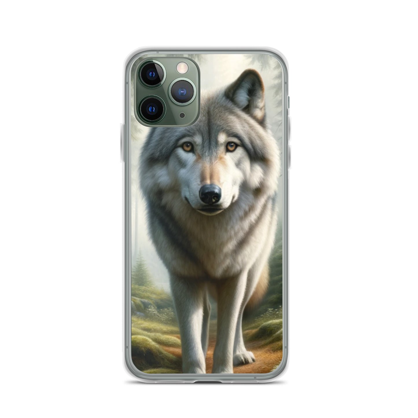 Clear iPhone Case - Forest Wolf