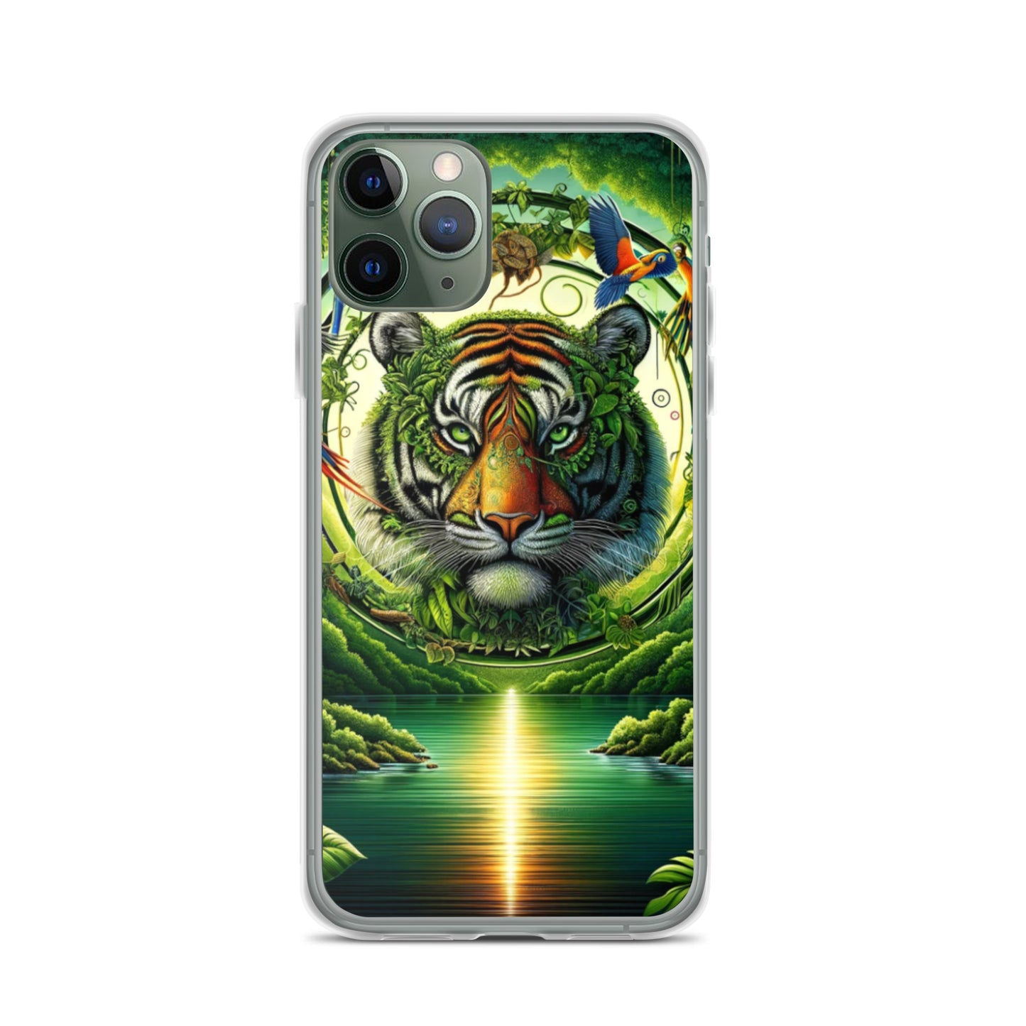 Clear iPhone Case - Vibrant & Natural Tiger