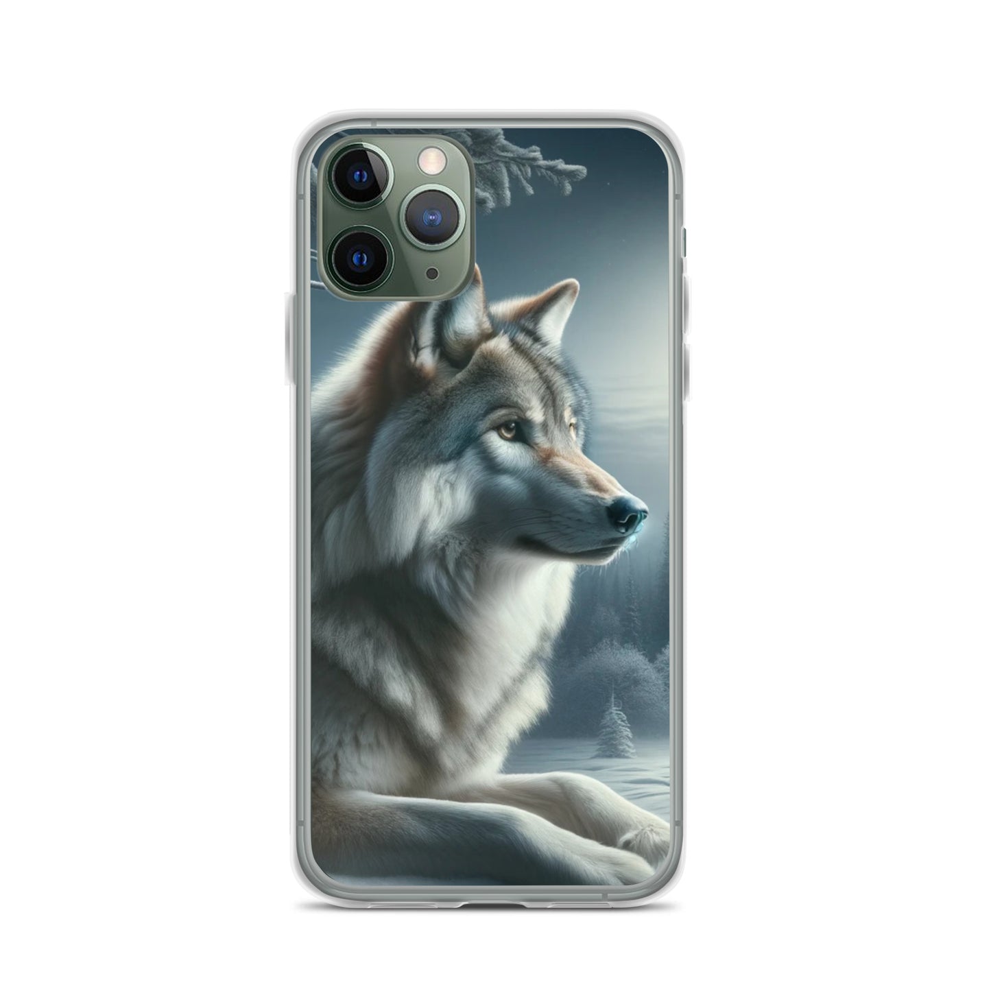 Clear iPhone Case - Wolf at Night