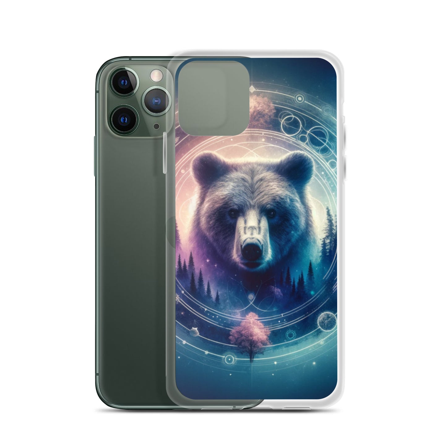 Clear iPhone Case - Dreamy Bear