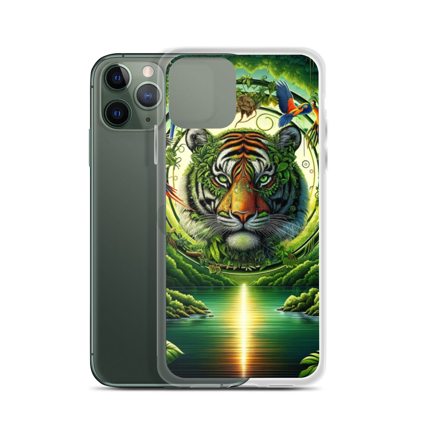 Clear iPhone Case - Vibrant & Natural Tiger