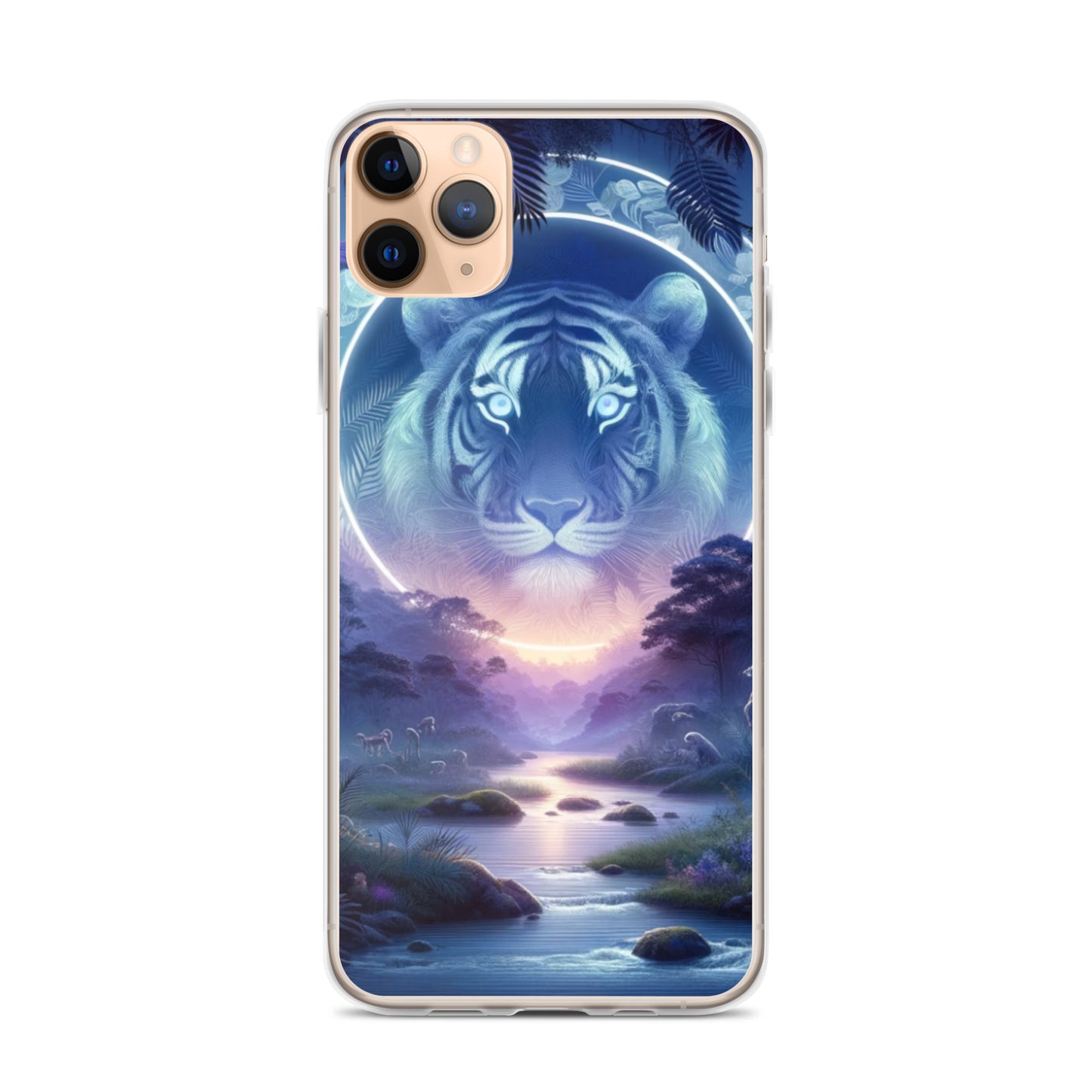 Clear iPhone Case - Mystical Twilight Tiger