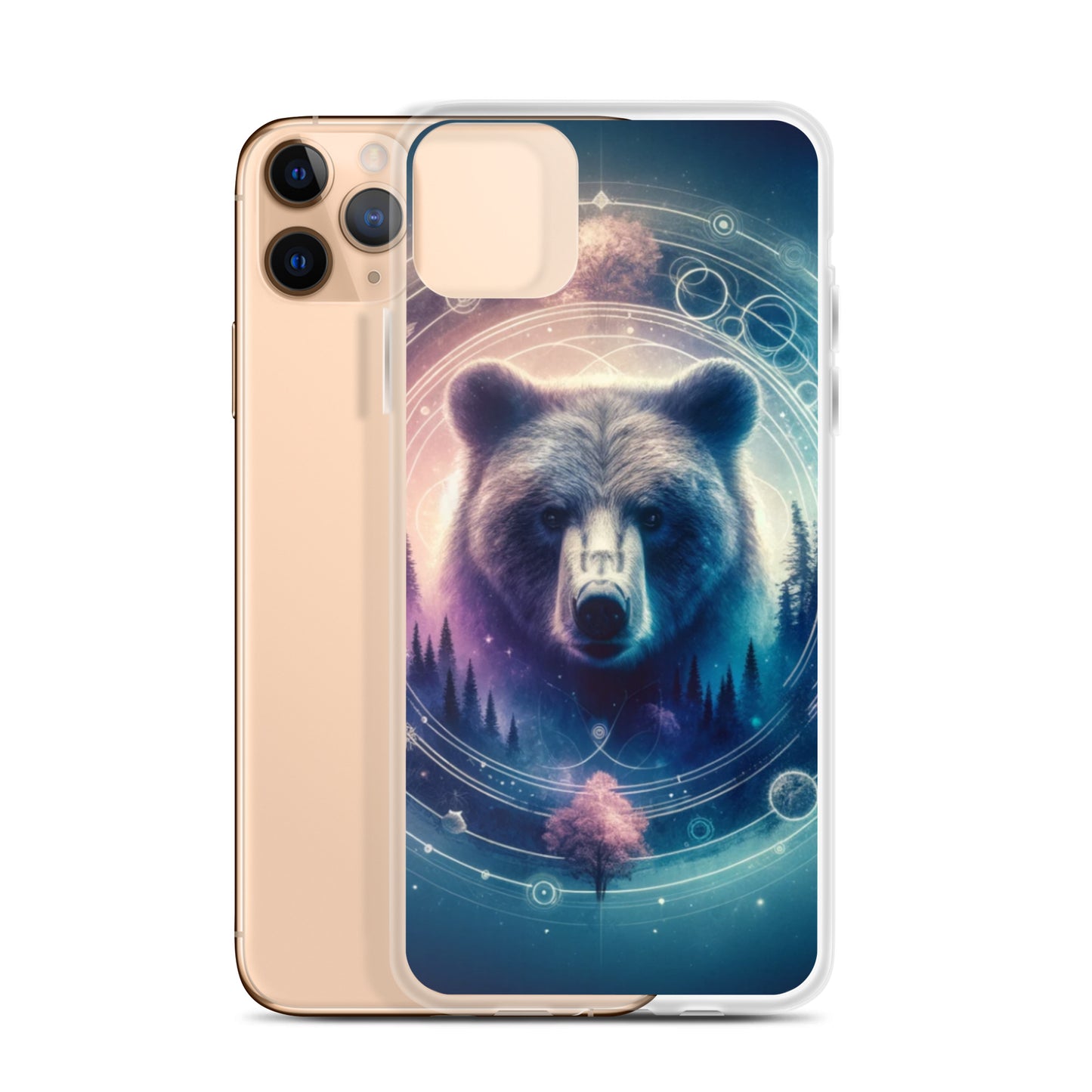 Clear iPhone Case - Dreamy Bear