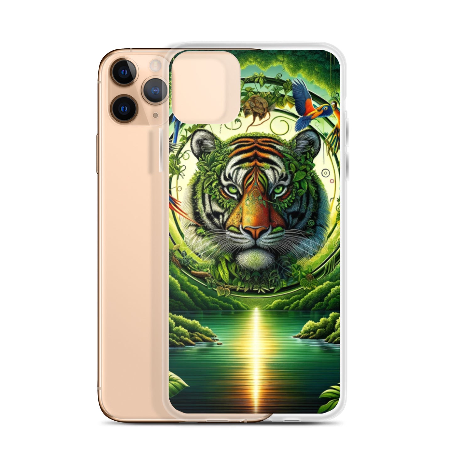 Clear iPhone Case - Vibrant & Natural Tiger