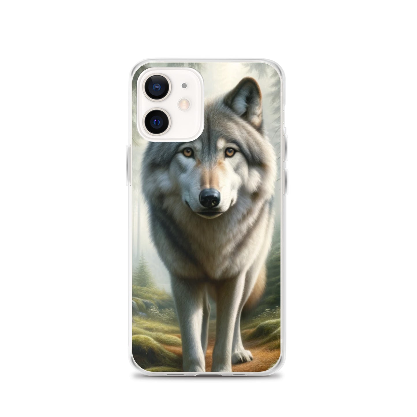 Clear iPhone Case - Forest Wolf