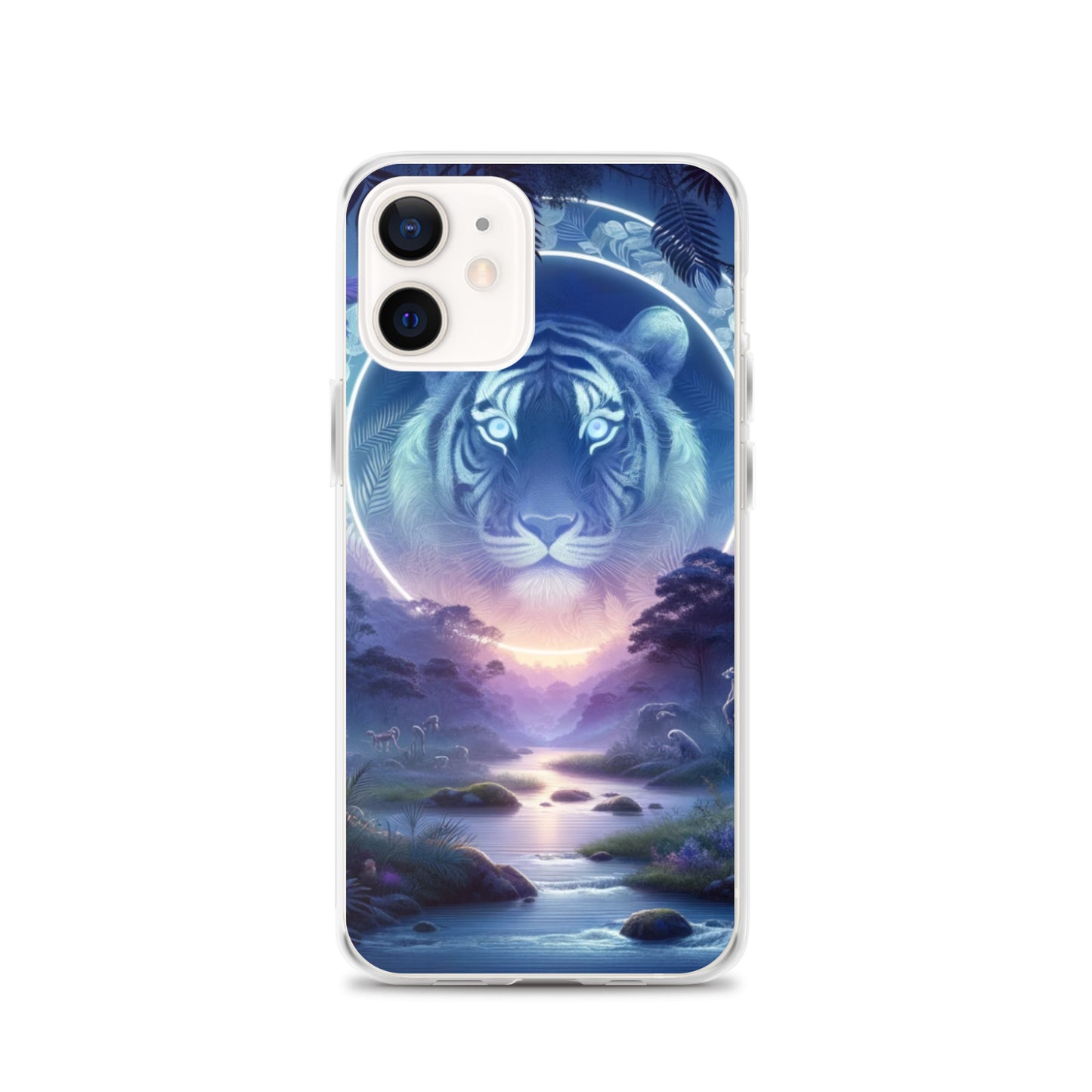 Clear iPhone Case - Mystical Twilight Tiger