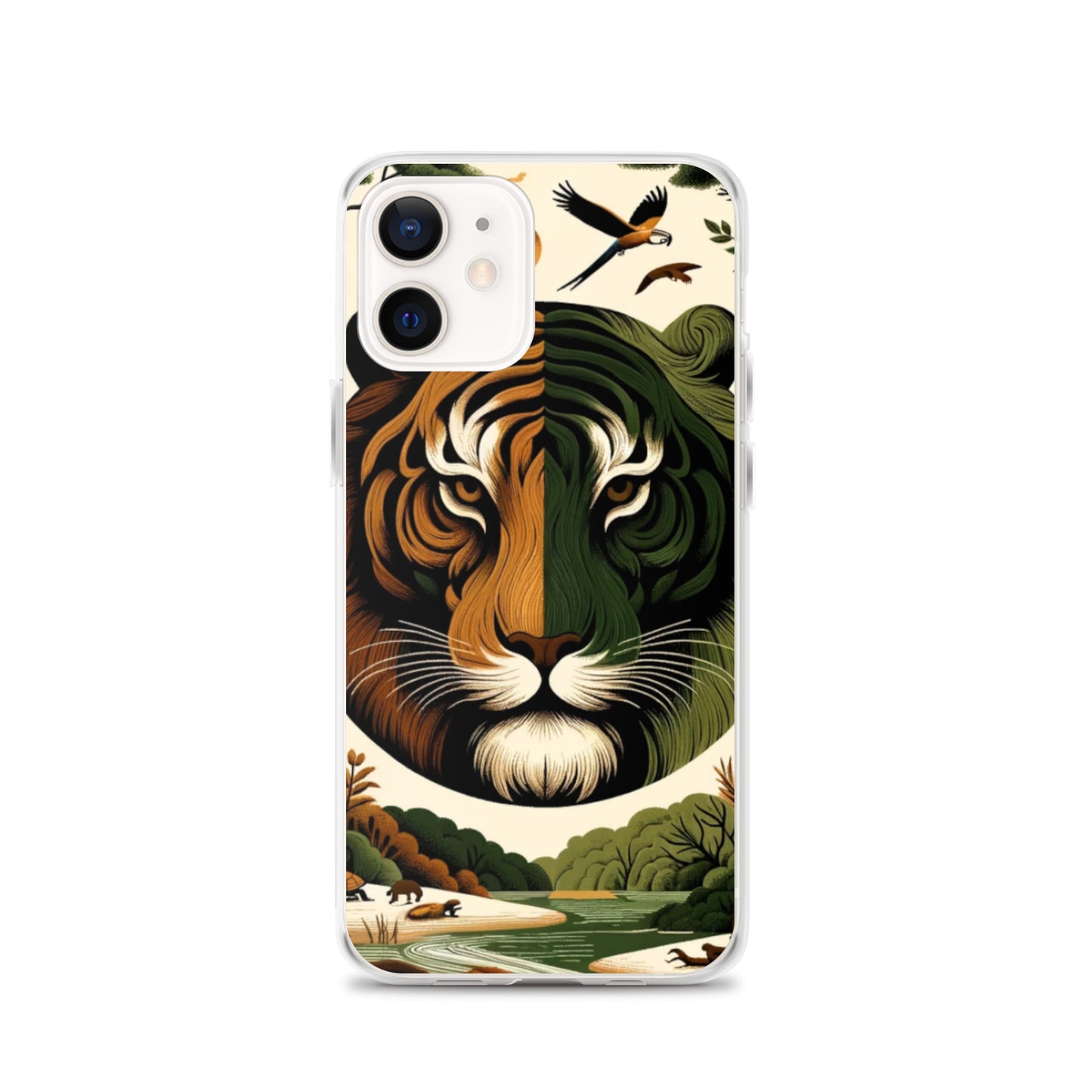 Clear iPhone Case - Earthy & Warm Tiger