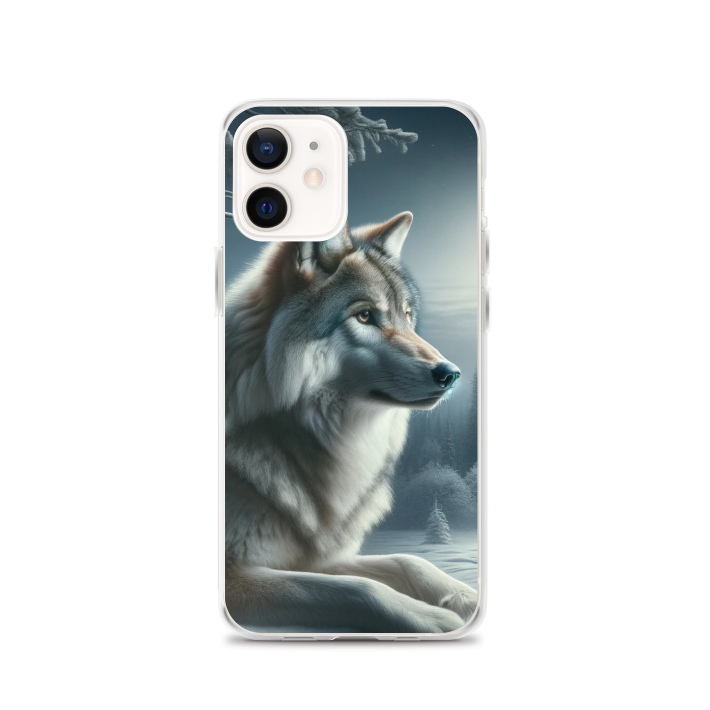 Clear iPhone Case - Wolf at Night