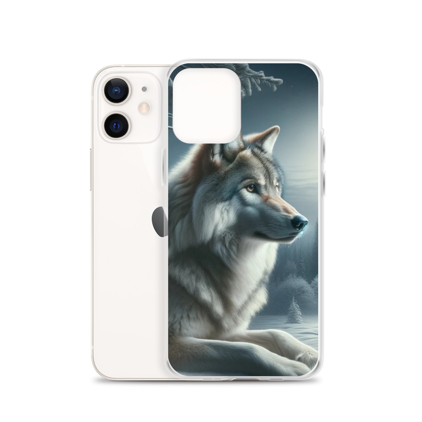 Clear iPhone Case - Wolf at Night