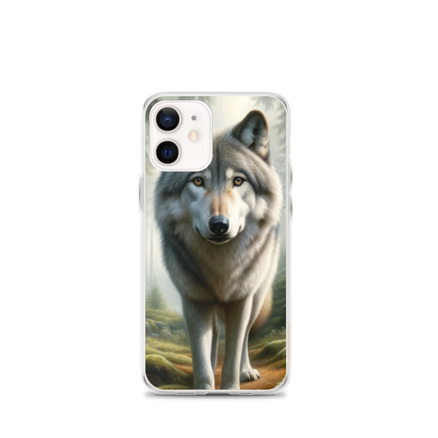Clear iPhone Case - Forest Wolf