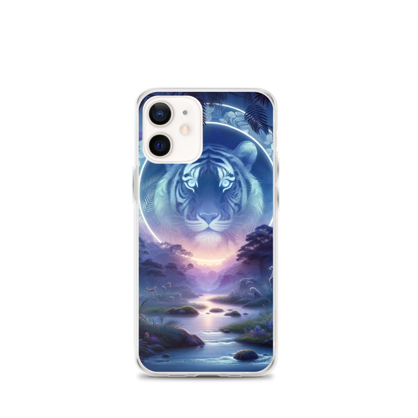 Clear iPhone Case - Mystical Twilight Tiger