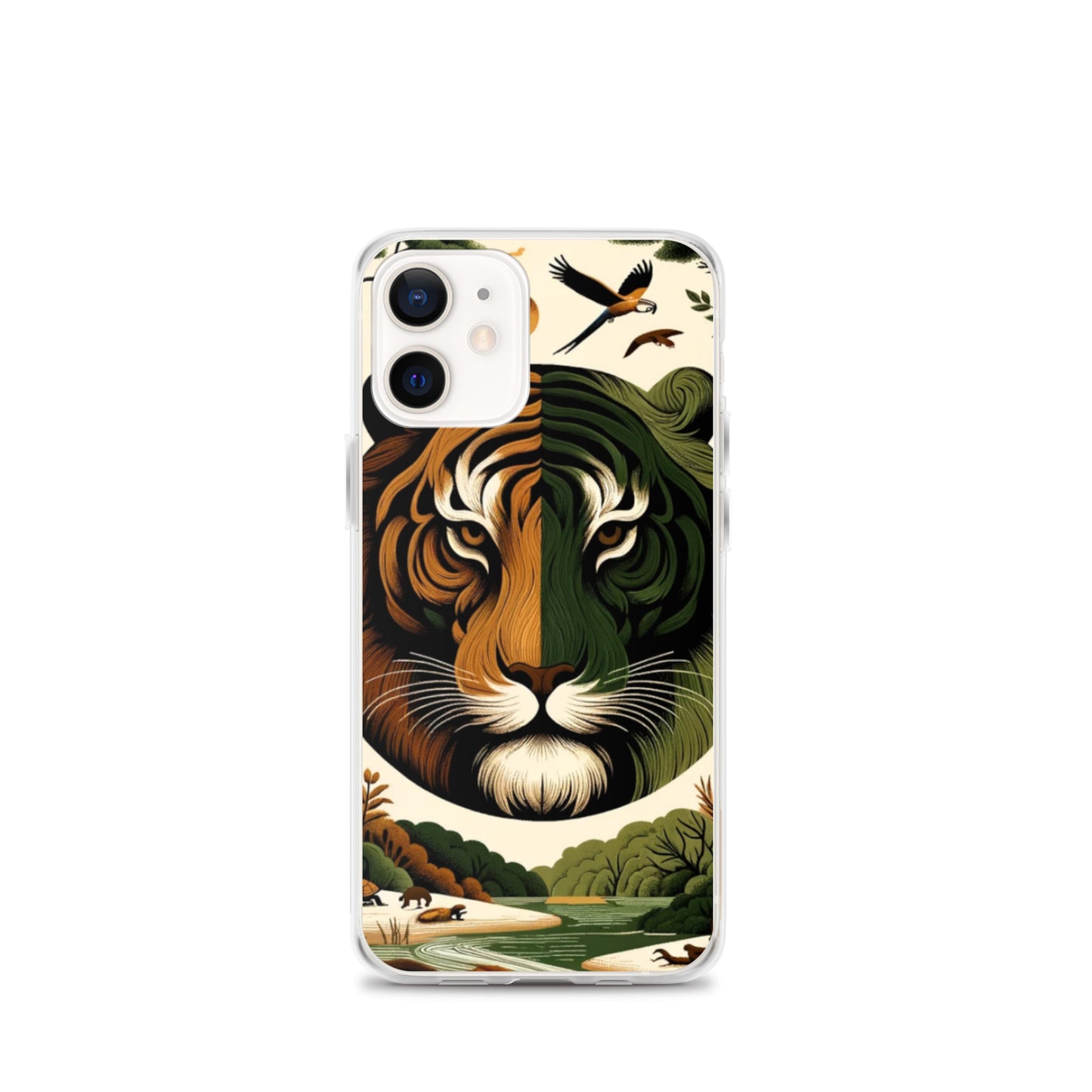Clear iPhone Case - Earthy & Warm Tiger