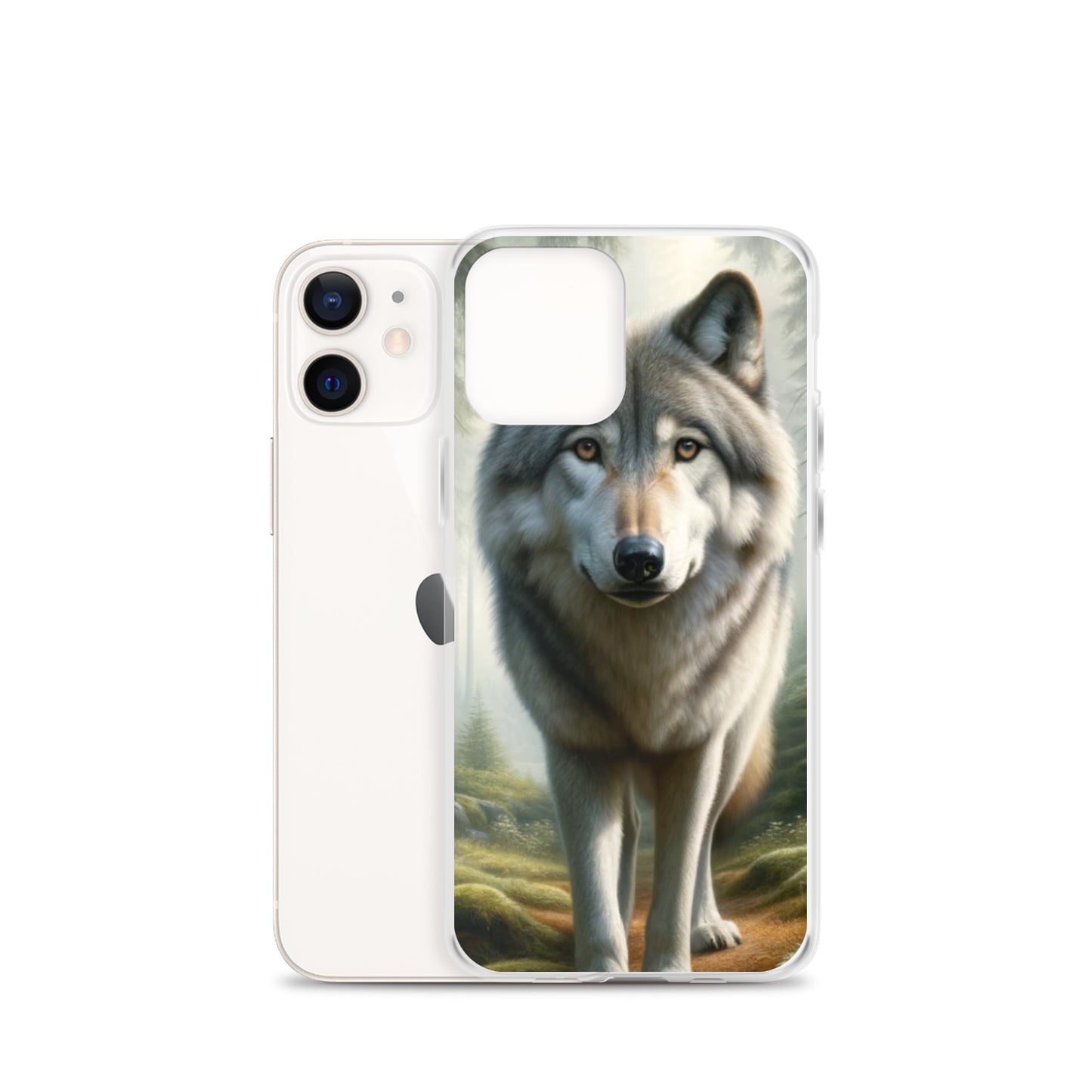Clear iPhone Case - Forest Wolf