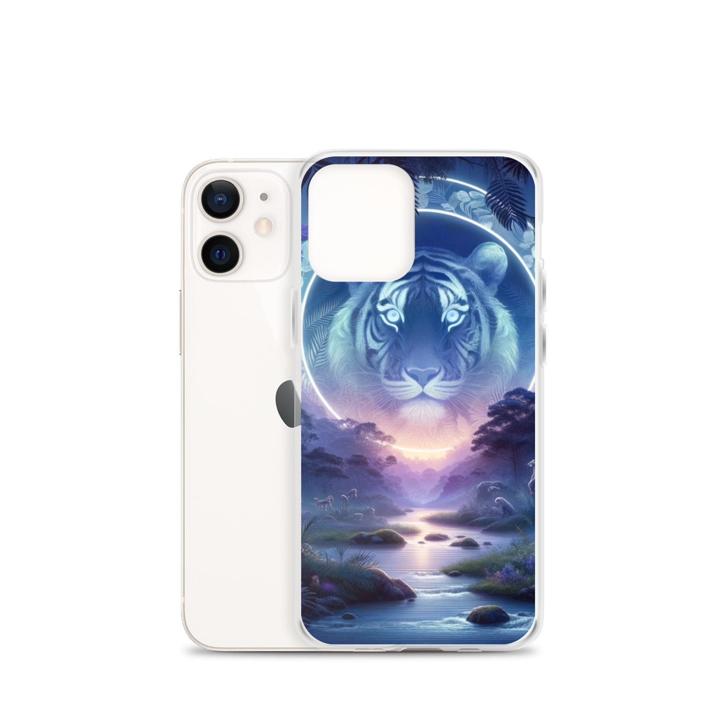Clear iPhone Case - Mystical Twilight Tiger
