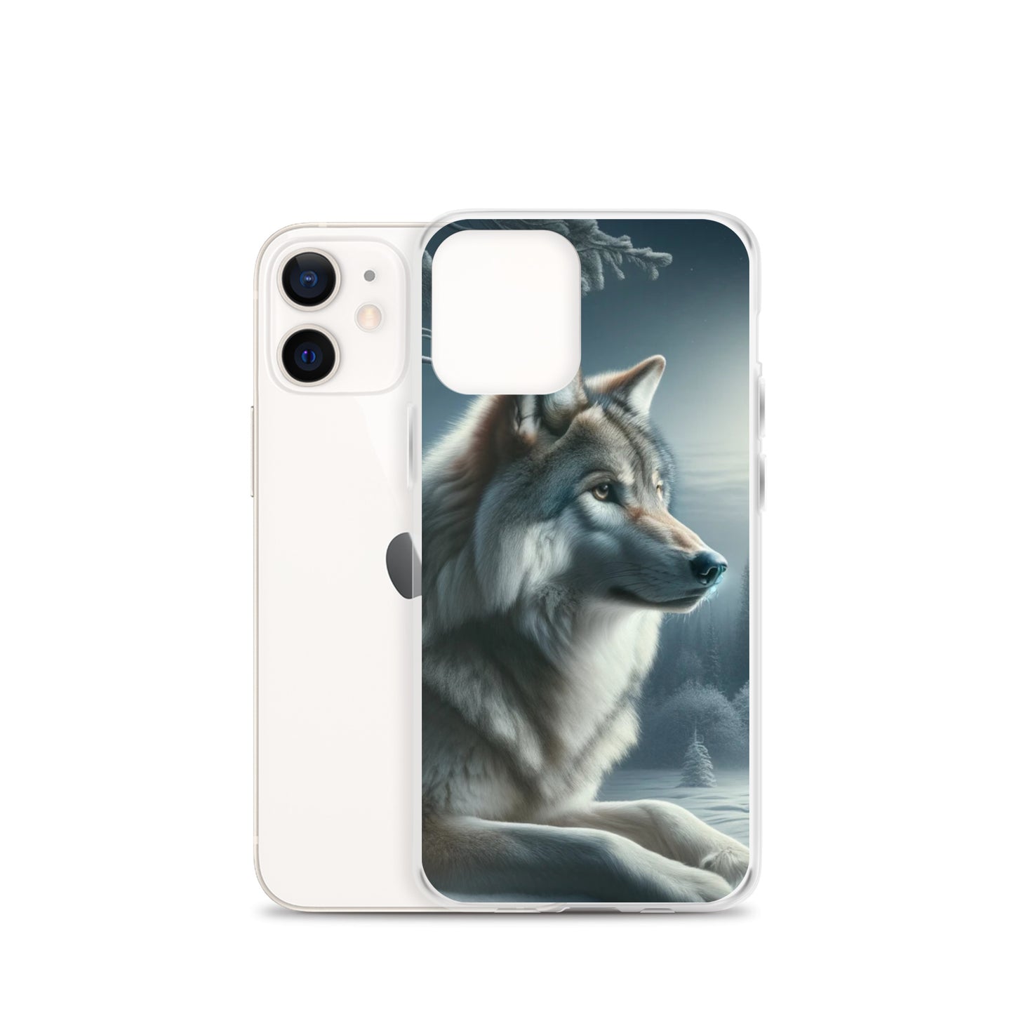 Clear iPhone Case - Wolf at Night