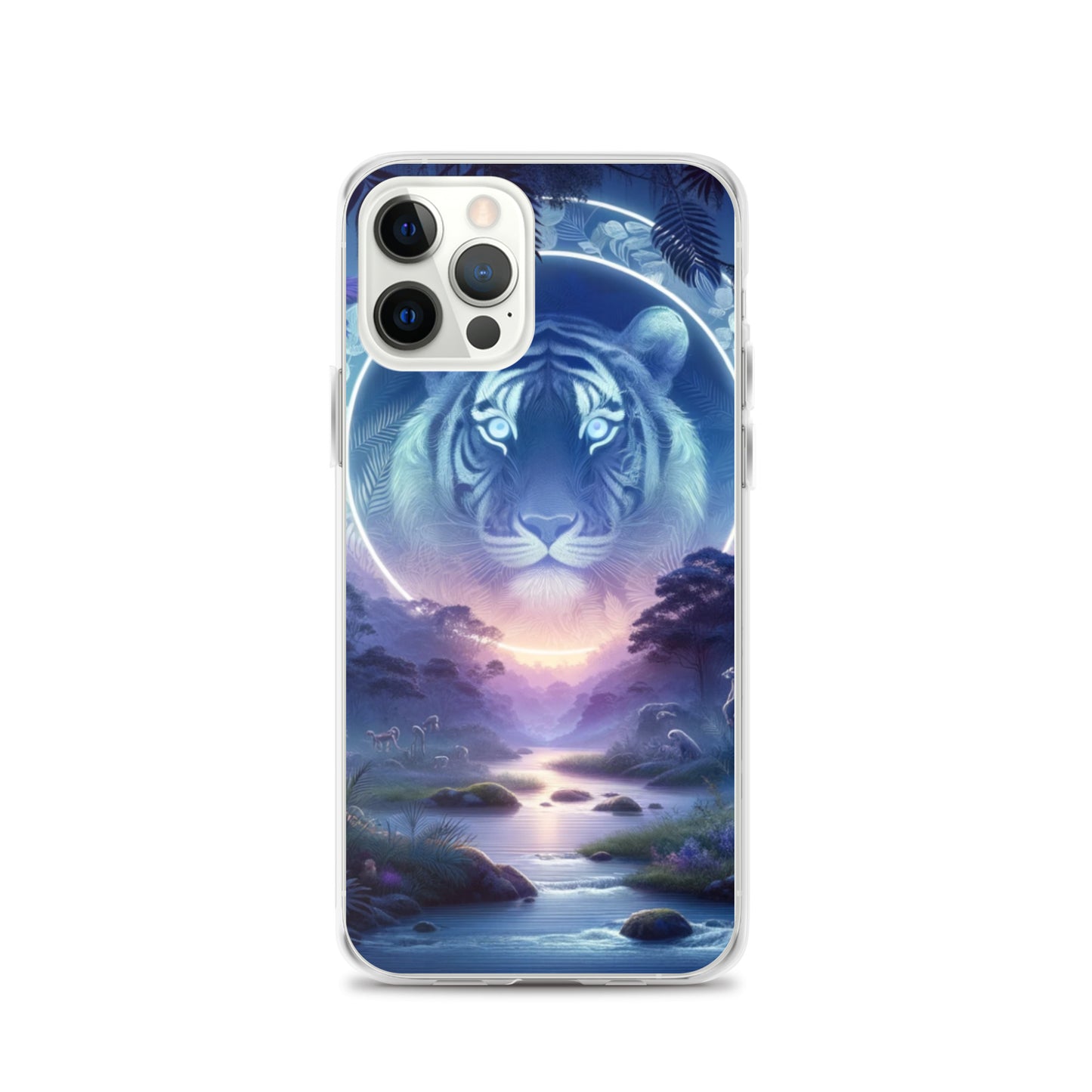 Clear iPhone Case - Mystical Twilight Tiger