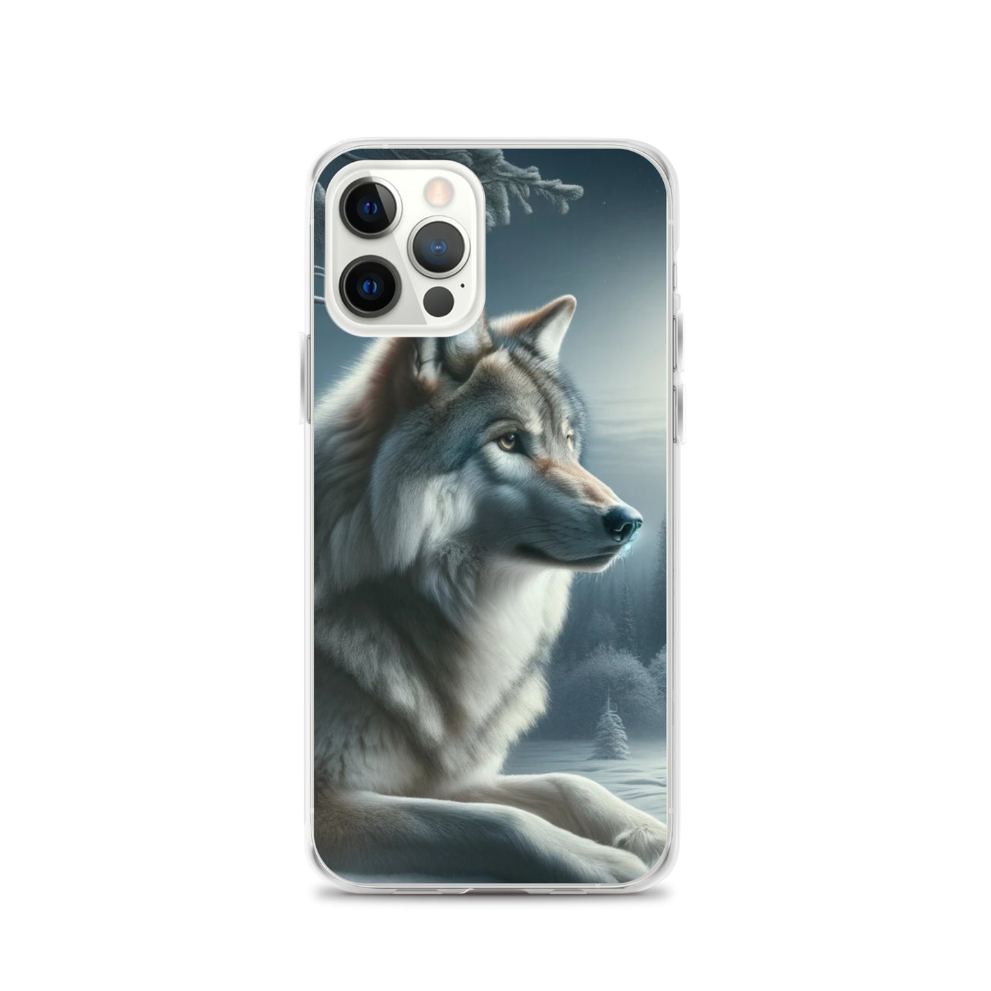 Clear iPhone Case - Wolf at Night