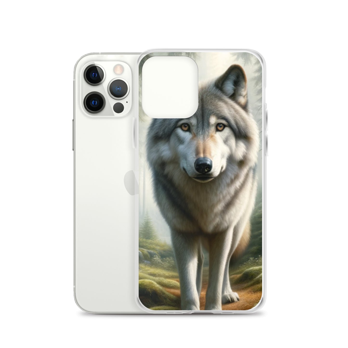 Clear iPhone Case - Forest Wolf