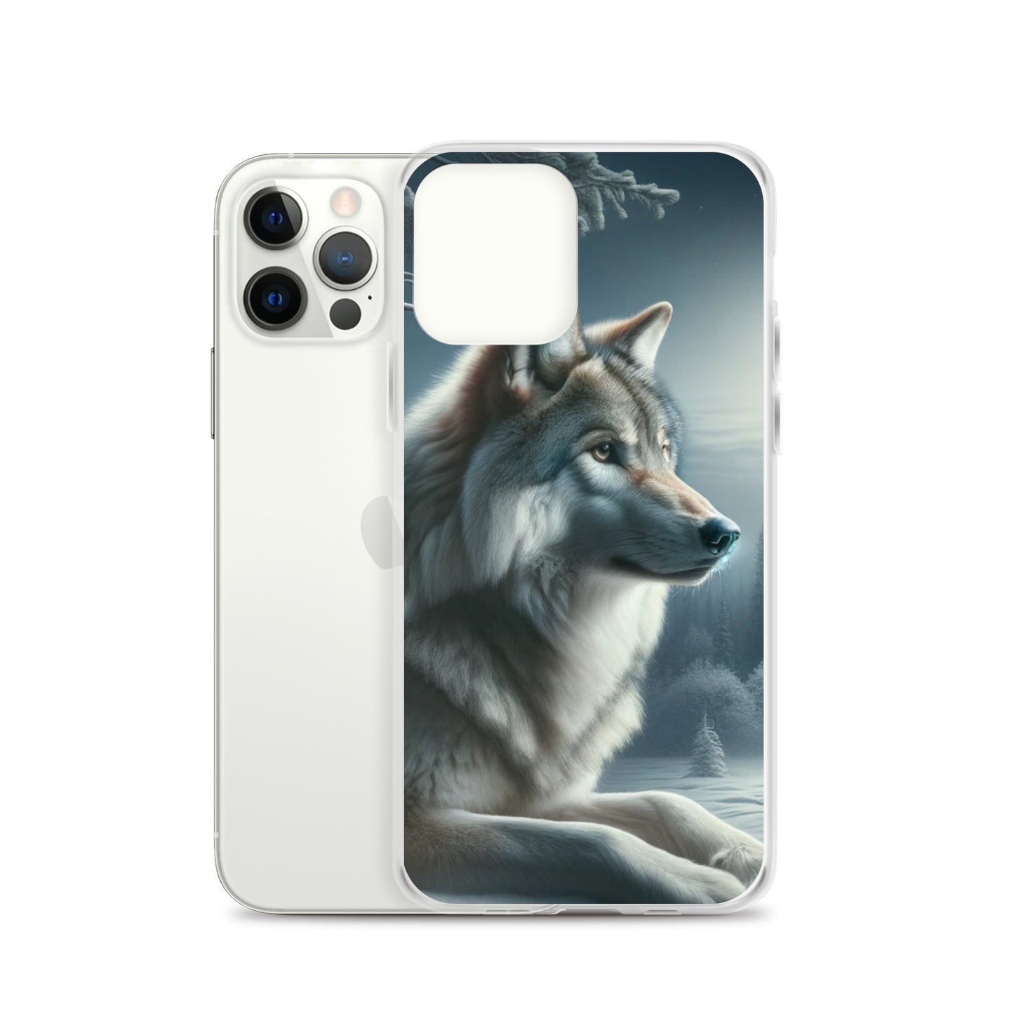Clear iPhone Case - Wolf at Night