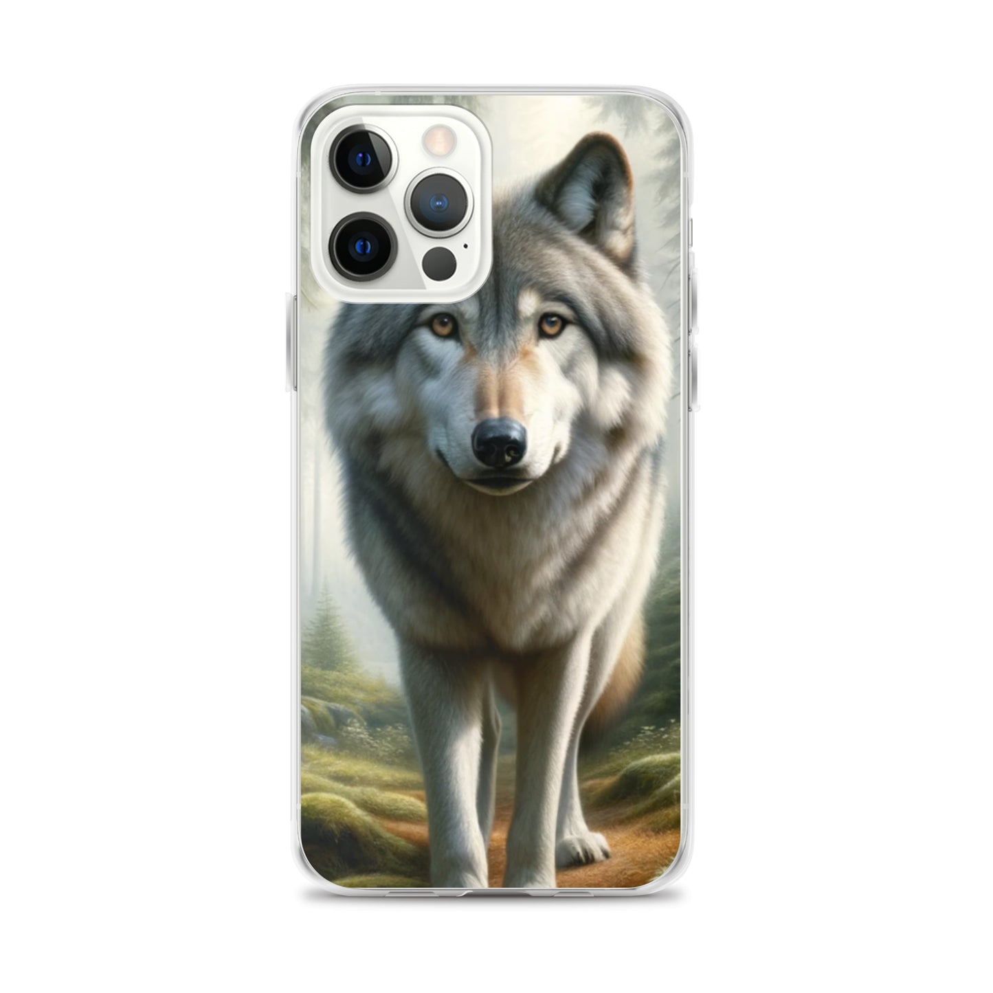 Clear iPhone Case - Forest Wolf