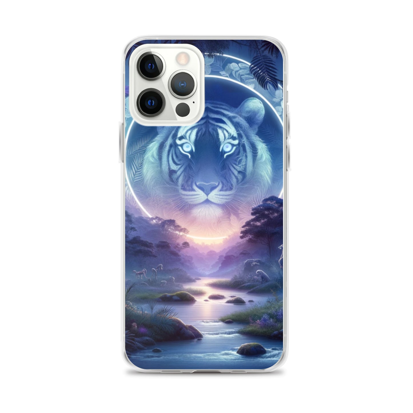 Clear iPhone Case - Mystical Twilight Tiger