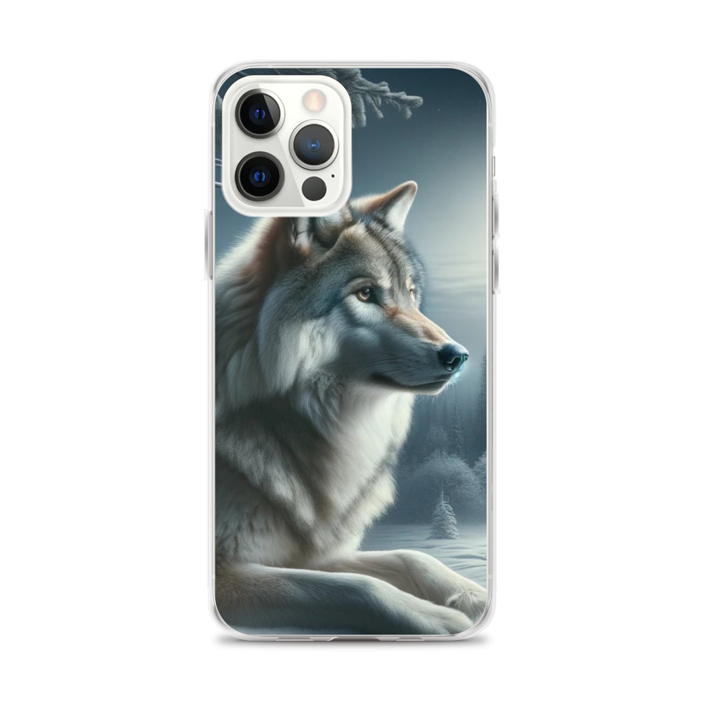 Clear iPhone Case - Wolf at Night