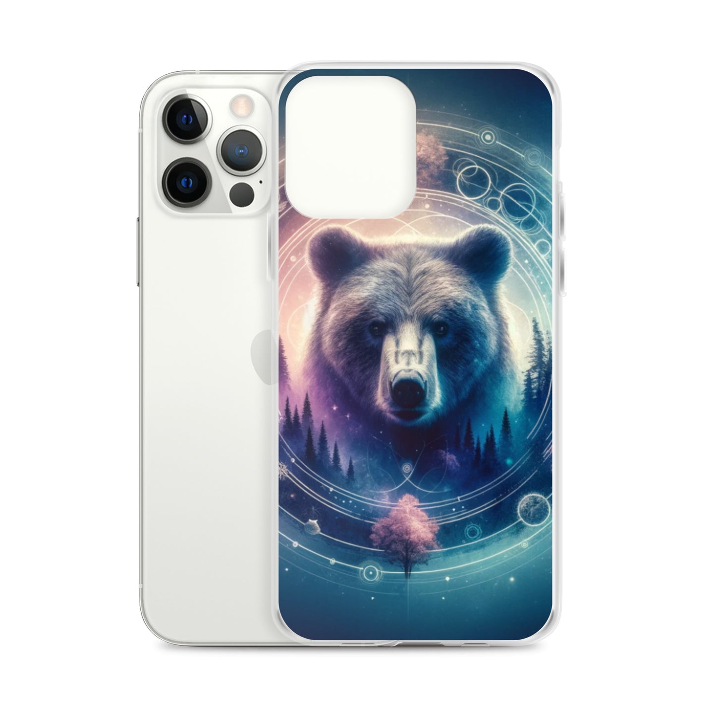 Clear iPhone Case - Dreamy Bear