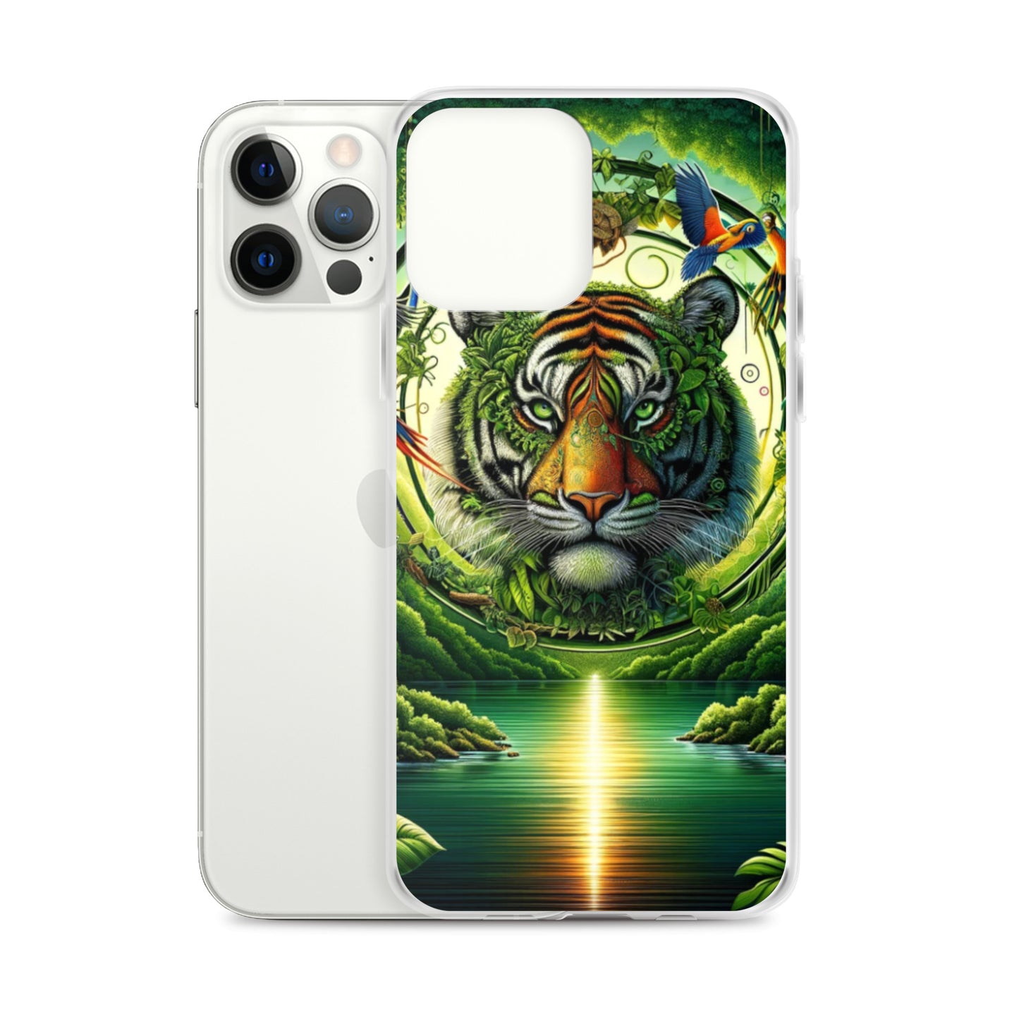 Clear iPhone Case - Vibrant & Natural Tiger