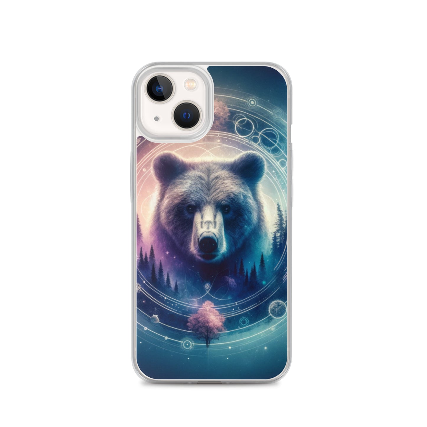 Clear iPhone Case - Dreamy Bear