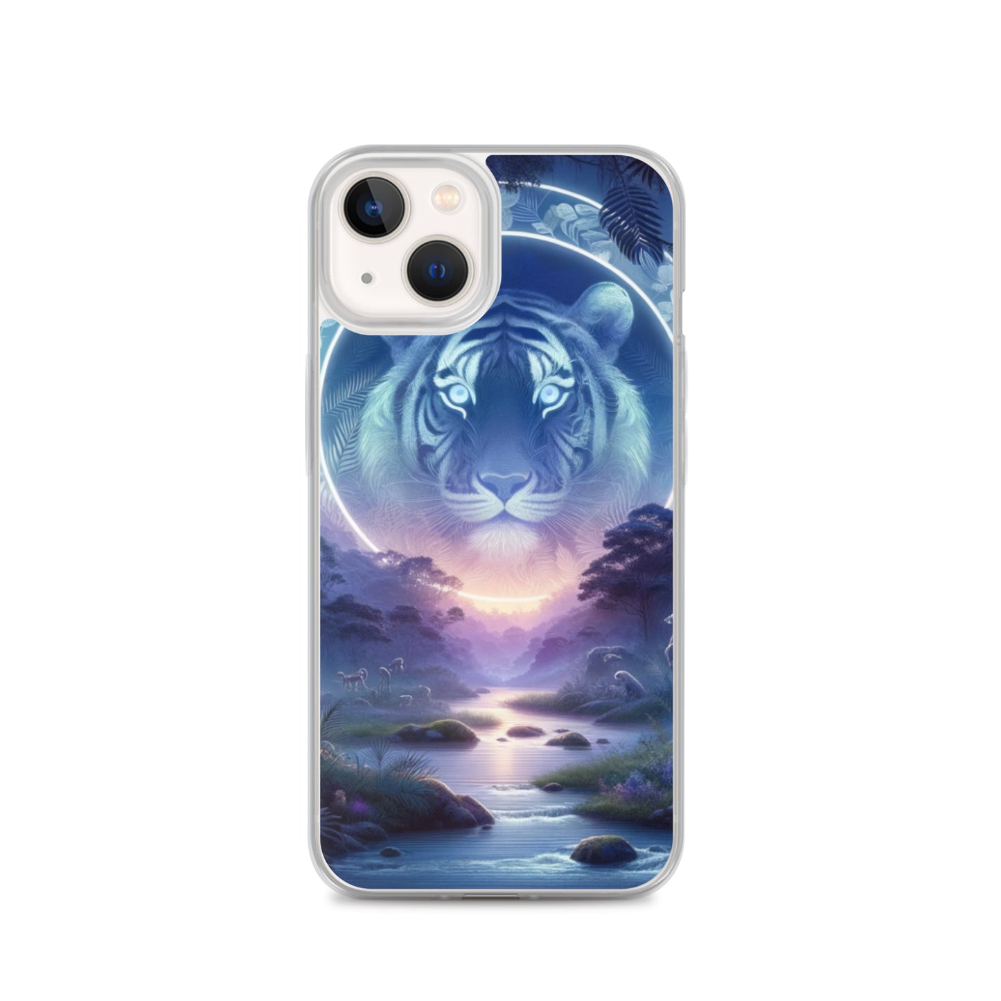 Clear iPhone Case - Mystical Twilight Tiger