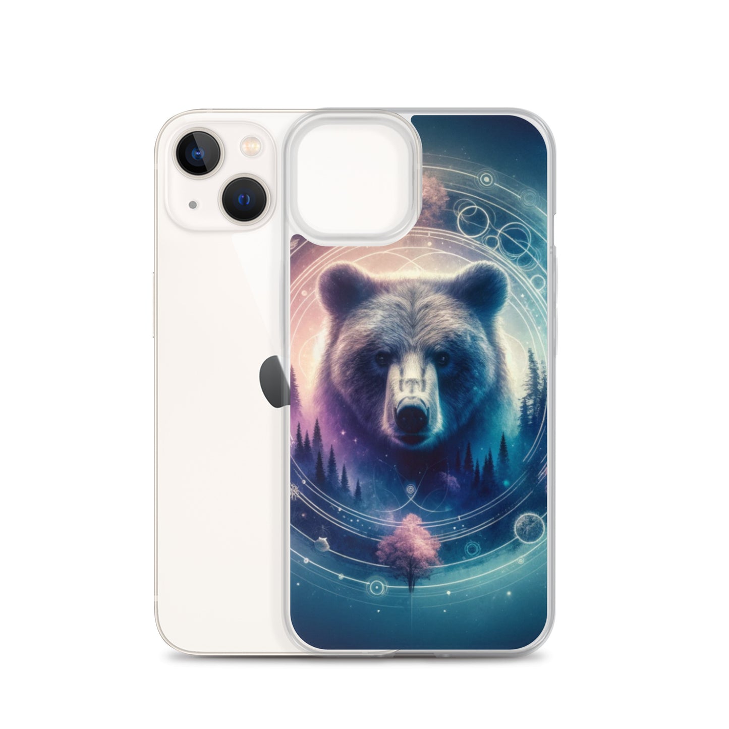 Clear iPhone Case - Dreamy Bear