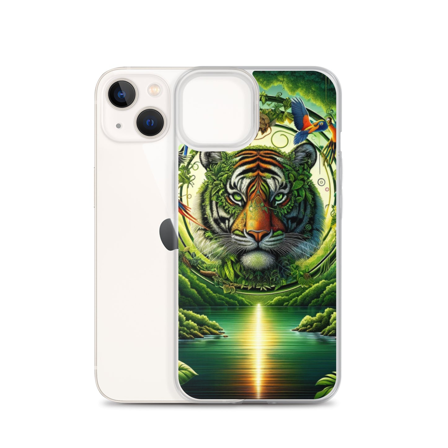 Clear iPhone Case - Vibrant & Natural Tiger