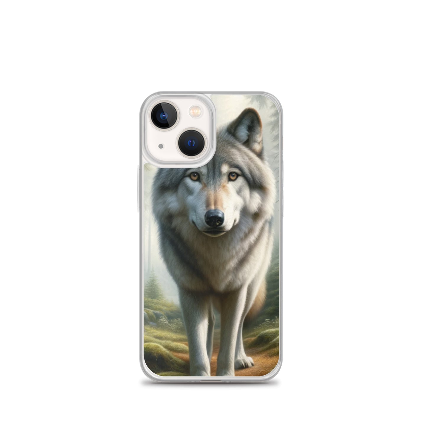 Clear iPhone Case - Forest Wolf