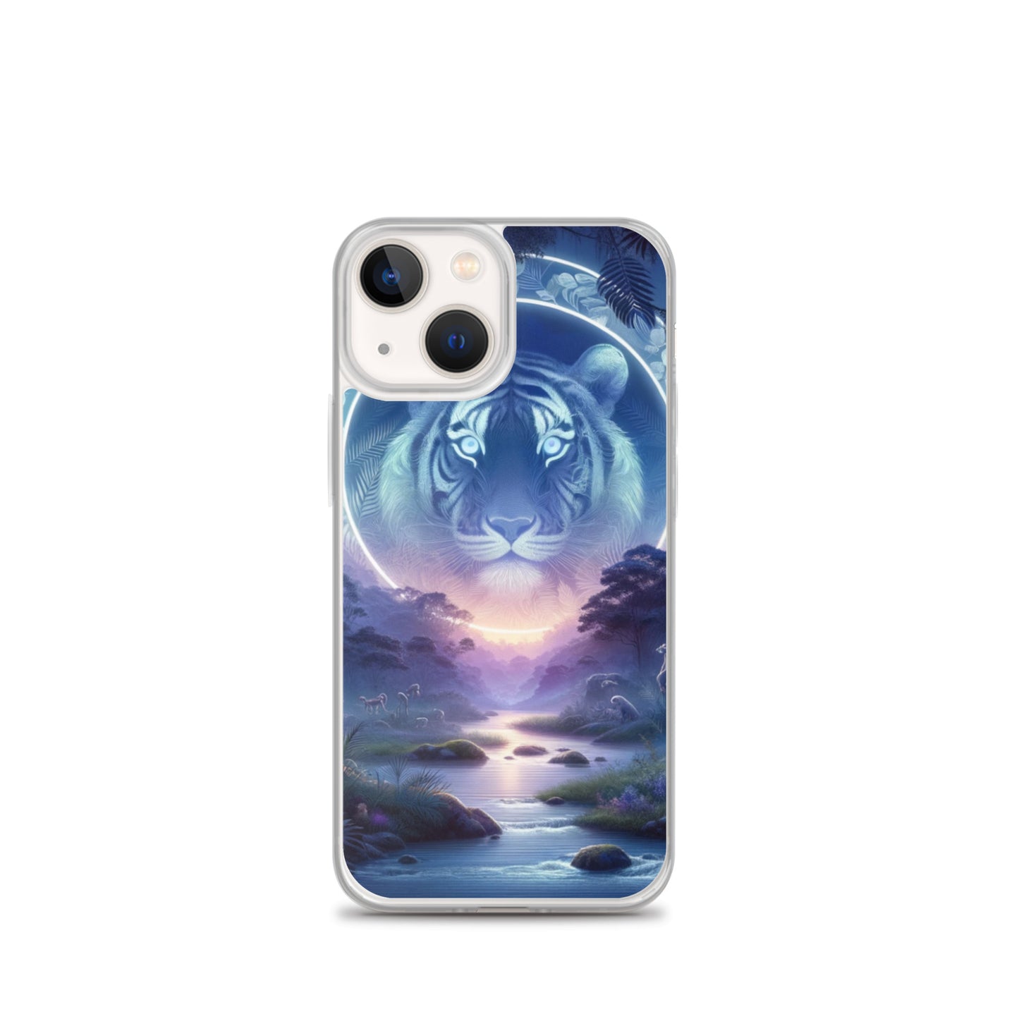 Clear iPhone Case - Mystical Twilight Tiger